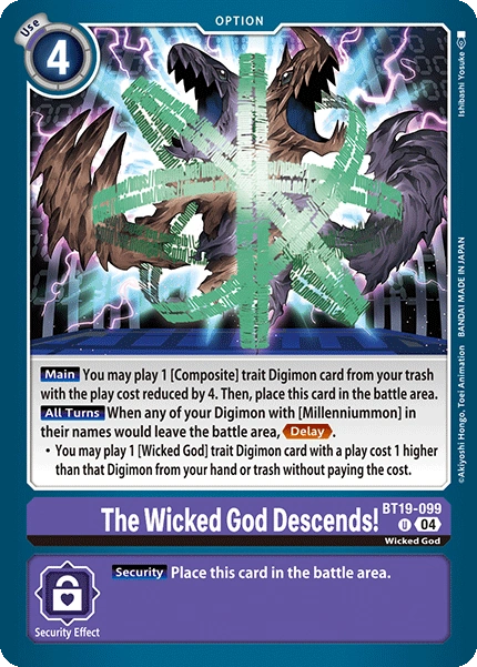 The Wicked God Descends! (BT19-099) | DigimonCardGame Wiki | Fandom