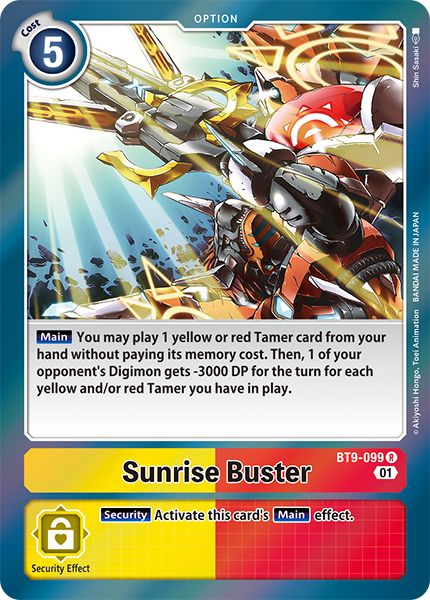 Sunrise Buster (BT9-099) | DigimonCardGame Wiki | Fandom