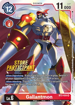 デジモンカードゲーム 2021 DIGIMON PROMO Gallantmon #020 psa9 Gallantmon (BT2-020) | Busca de Cartas | LigaDigimon