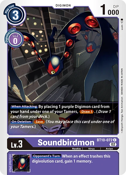 Soundbirdmon (BT10-072) | DigimonCardGame Wiki | Fandom