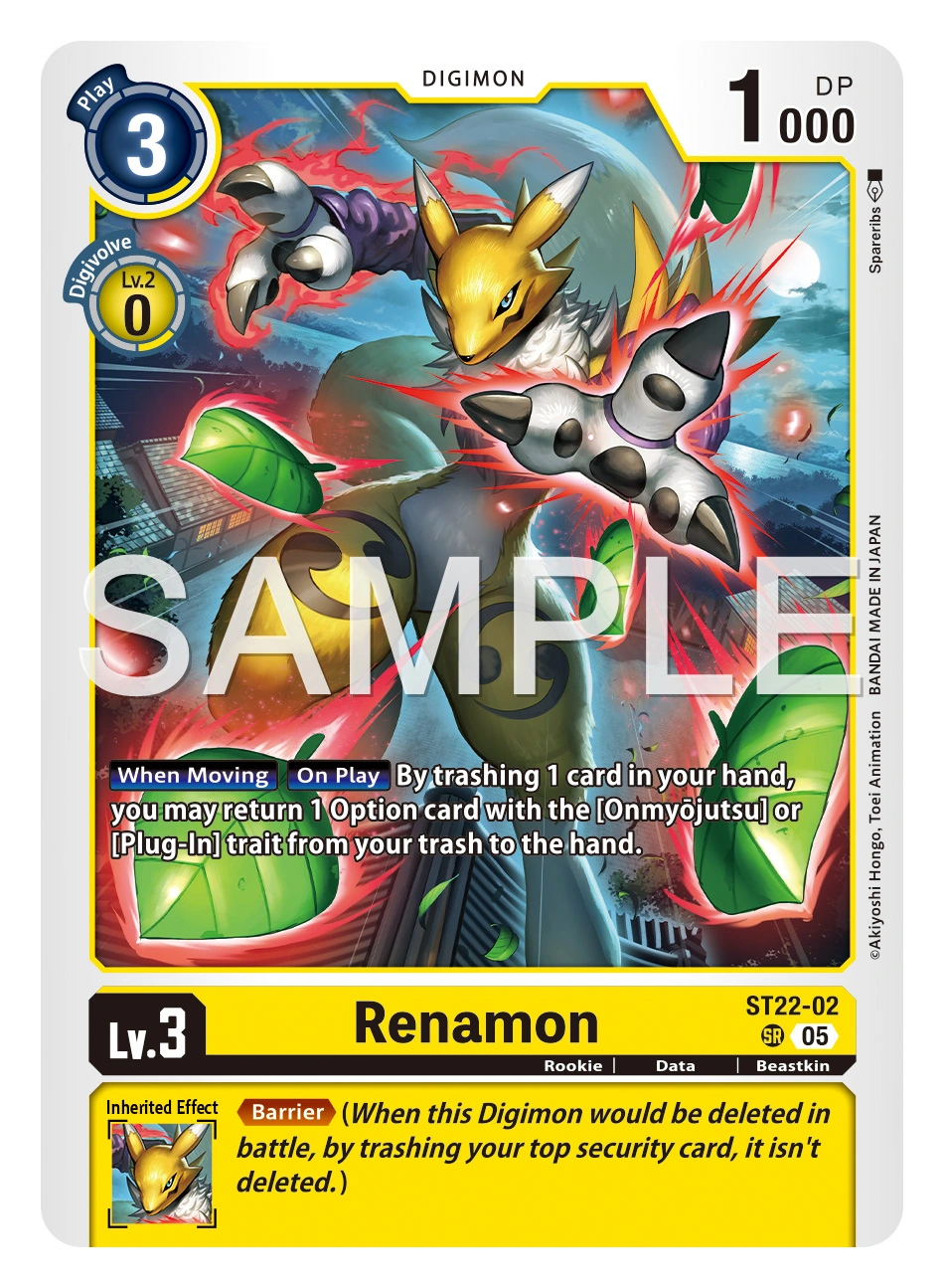 Renamon (ST22-02) | DigimonCardGame Wiki | Fandom