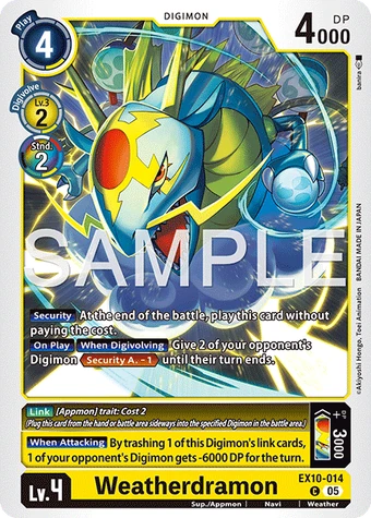 Weatherdramon (EX10-014) | DigimonCardGame Wiki | Fandom