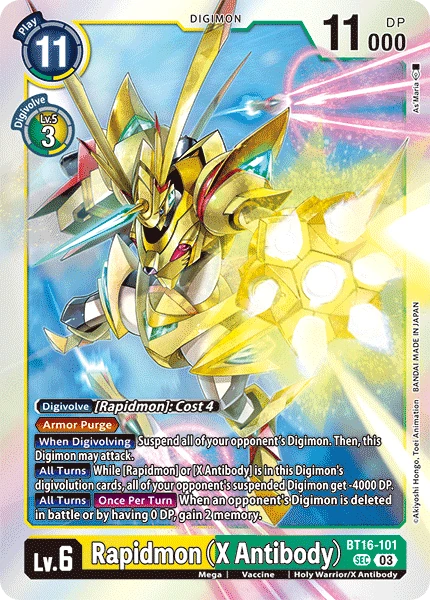 Rapidmon (X Antibody) (BT16-101) | DigimonCardGame Wiki | Fandom