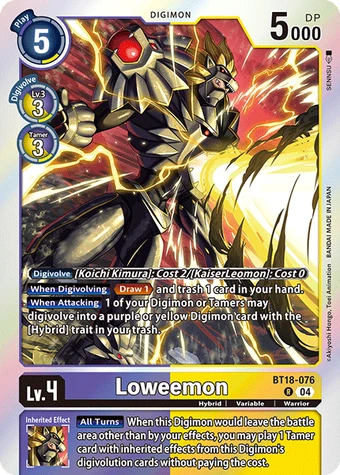 Loweemon (BT18-076) | DigimonCardGame Wiki | Fandom Loweemon (BT18-076) | DigimonCardGame Wiki | Fandom