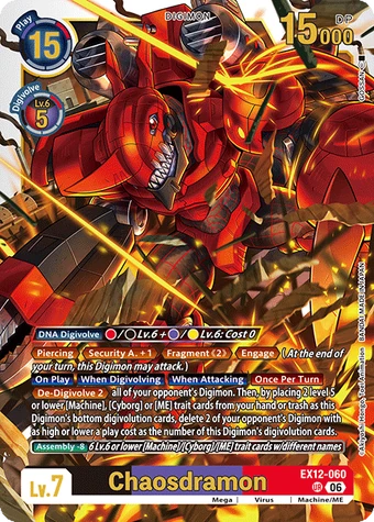 Chaos トランスカート Chaosdramon (EX12-060) | DigimonCardGame Wiki | Fandom