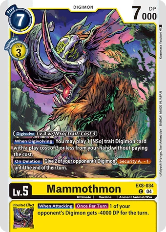 Mammothmon (EX8-034) | DigimonCardGame Wiki | Fandom