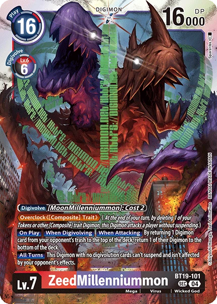 ZeedMillenniummon (BT19-101) | DigimonCardGame Wiki | Fandom