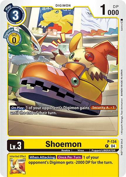 Shoemon (P-134) | DigimonCardGame Wiki | Fandom