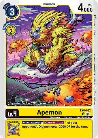 Apemon (EX8-032) | DigimonCardGame Wiki | Fandom Apemon (EX8-032) | DigimonCardGame Wiki | Fandom