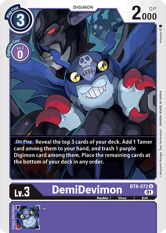 DemiDevimon (BT8-072) | DigimonCardGame Wiki | Fandom