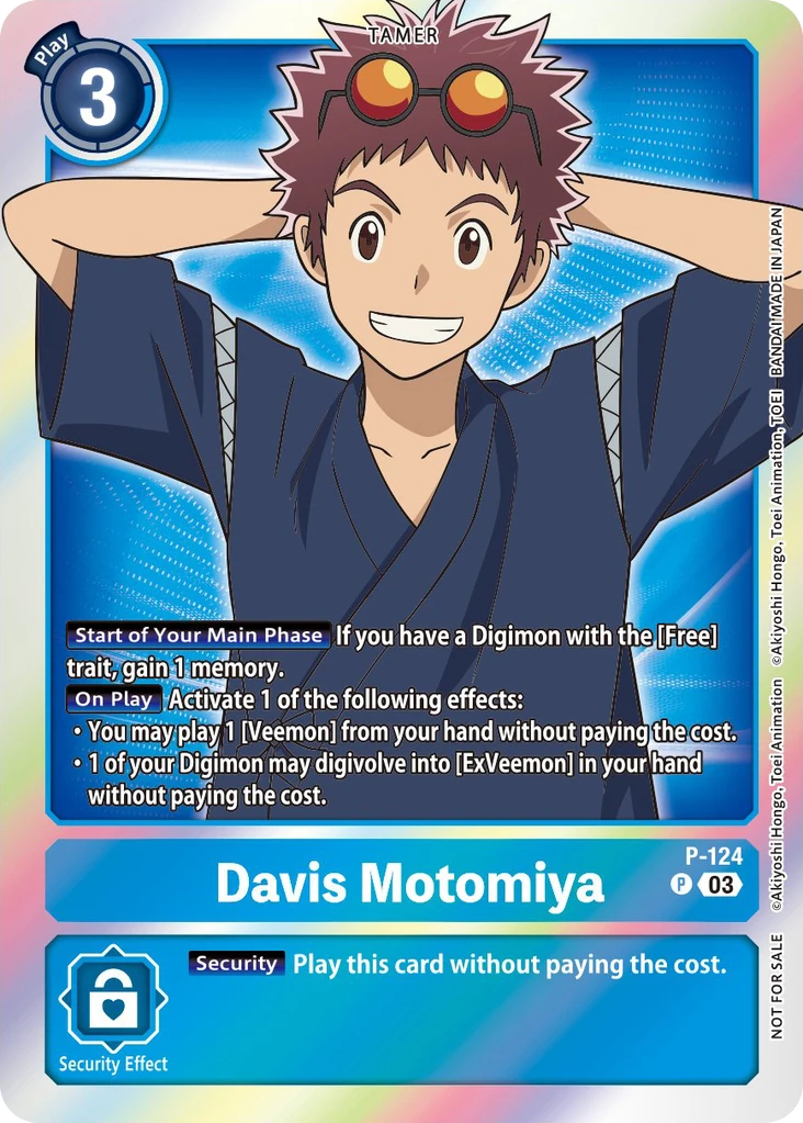 Davis Motomiya (P-124) | DigimonCardGame Wiki | Fandom