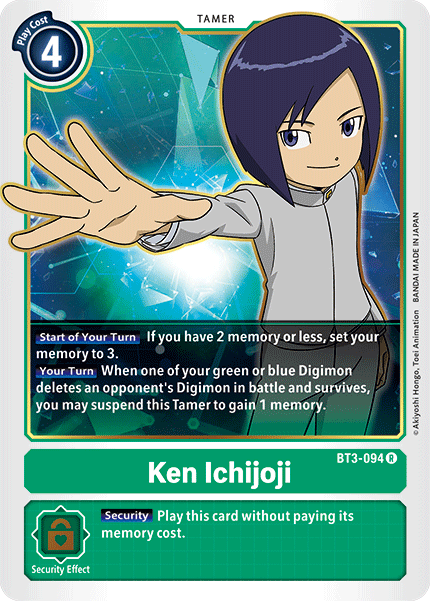 Ken Ichijoji (BT3-094), DigimonCardGame Wiki