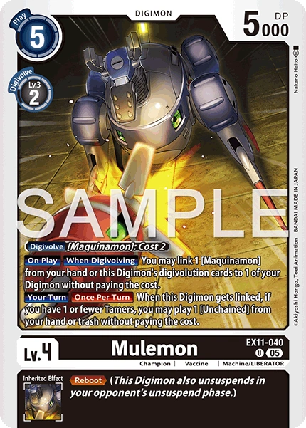Mulemon (EX11-040) | DigimonCardGame Wiki | Fandom
