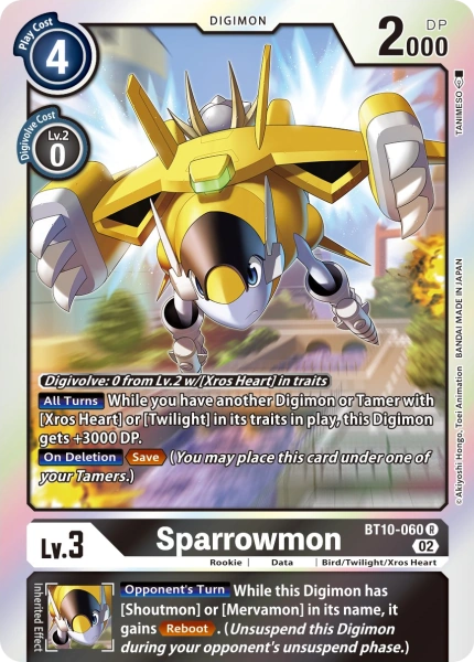 Sparrowmon (BT10-060) | DigimonCardGame Wiki | Fandom