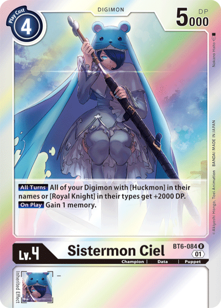 Sister Ciel/Sistermon Noir (BT6-084) | DigimonCardGame Wiki Sister Ciel/Sistermon Noir (BT6-084) | DigimonCardGame Wiki