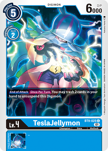 TeslaJellymon (BT9-025) | DigimonCardGame Wiki | Fandom