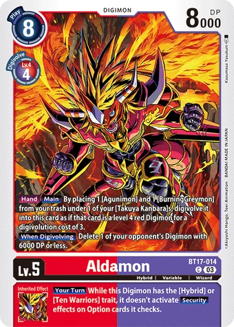 Aldamon (BT17-014) | DigimonCardGame Wiki | Fandom