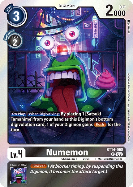 Numemon (BT14-058) | DigimonCardGame Wiki | Fandom