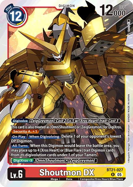 Shoutmon DX (BT21-027) | DigimonCardGame Wiki | Fandom Shoutmon DX (BT21-027) | DigimonCardGame Wiki | Fandom