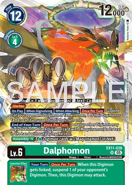 Dalphomon (EX11-036) | DigimonCardGame Wiki | Fandom