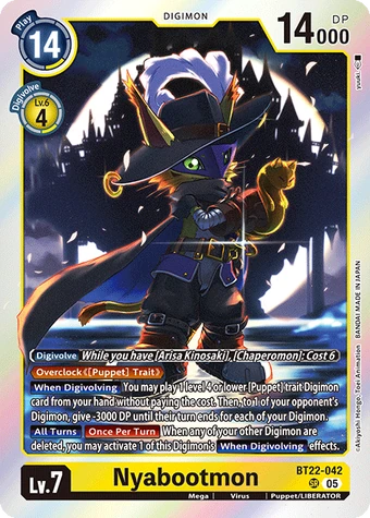 Nyabootmon (BT22-042) | DigimonCardGame Wiki | Fandom