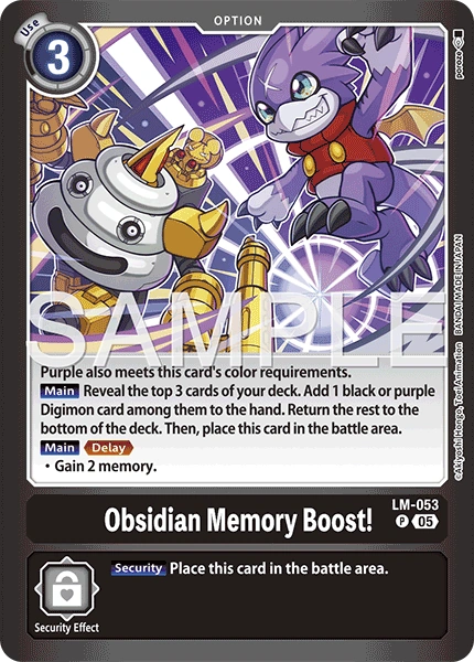 Obsidian Memory Boost! (LM-053) | DigimonCardGame Wiki | Fandom