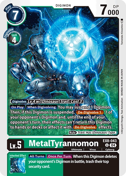 MetalTyrannomon (EX8-043) | DigimonCardGame Wiki | Fandom