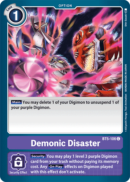 Demonic Disaster (BT5-106) | DigimonCardGame Wiki | Fandom