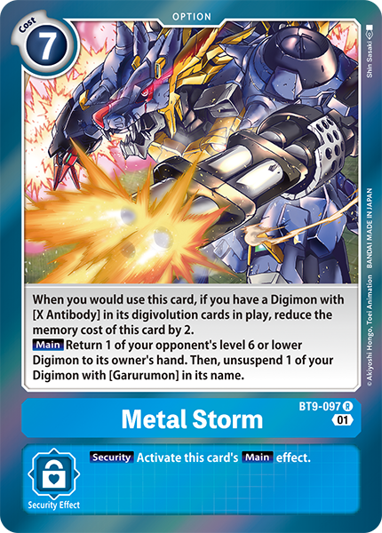 Metal Storm (BT9-097) | DigimonCardGame Wiki | Fandom