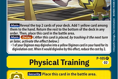 Physical Training (P-105) | DigimonCardGame Wiki | Fandom
