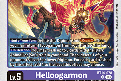 Syakomon (#BT14-021)  ∞ Epic Level ∞ Seu jogo em outro nível !