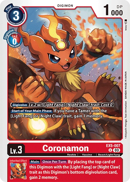 Coronamon (EX5-007) | DigimonCardGame Wiki | Fandom