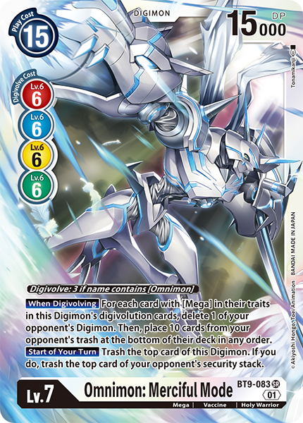 Omnimon: Merciful Mode (BT9-083) | DigimonCardGame Wiki | Fandom
