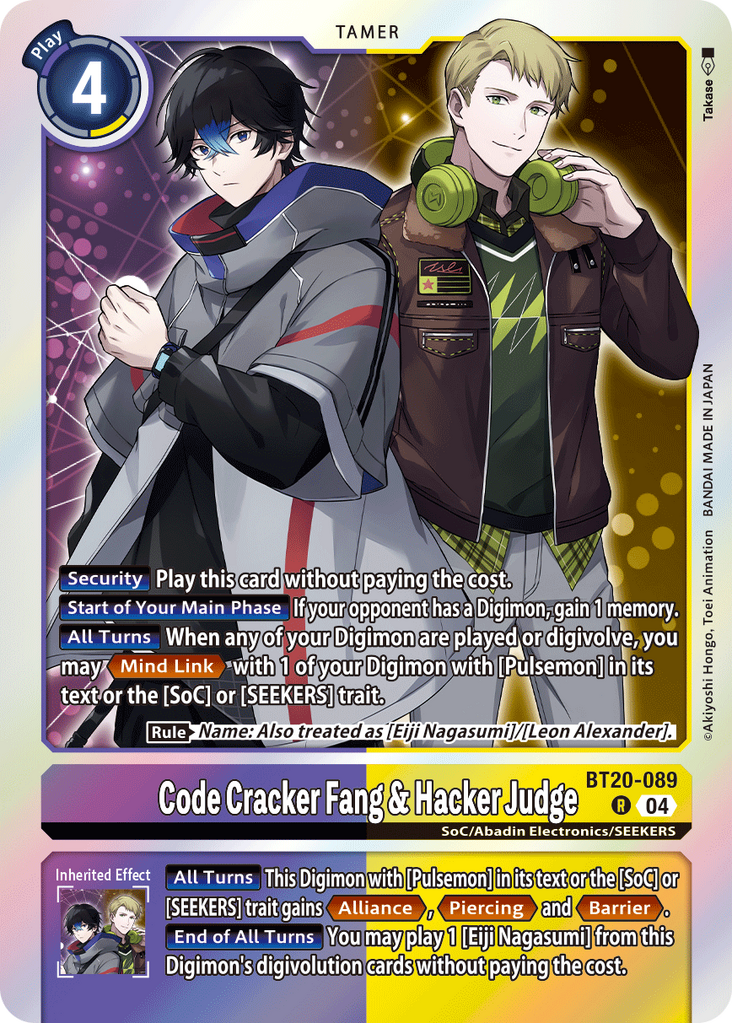 Code Cracker Fang & Hacker Judge (BT20-089 Code Cracker Fang & Hacker Judge (BT20-089