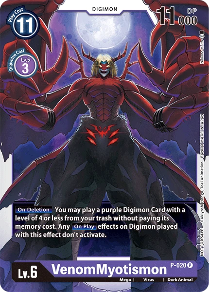 VenomMyotismon (P-020) | DigimonCardGame Wiki | Fandom