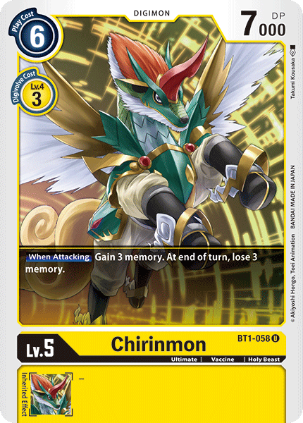 Chirinmon (BT1-058) | DigimonCardGame Wiki | Fandom
