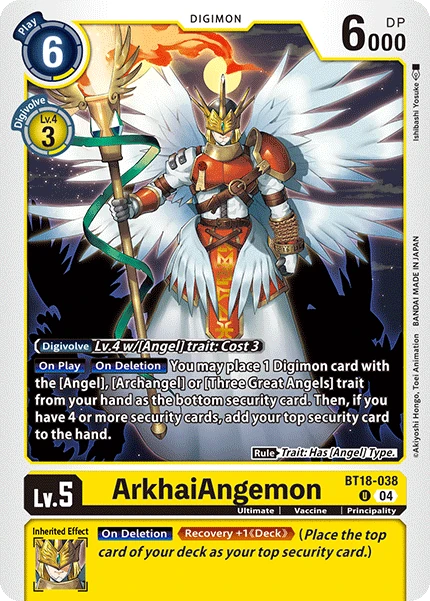 ArkhaiAngemon (BT18-038) | DigimonCardGame Wiki | Fandom