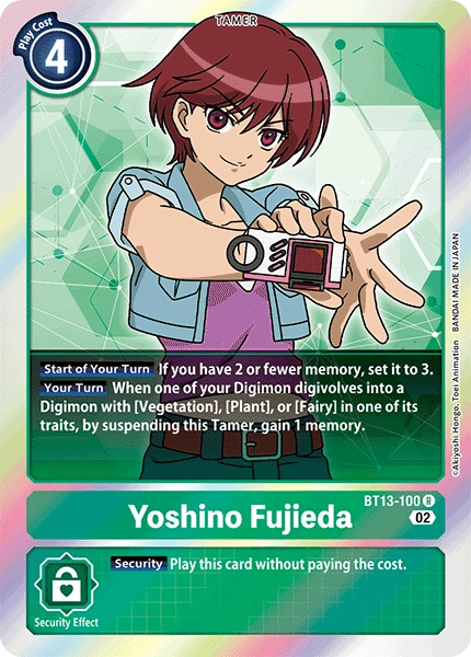 Yoshino Fujieda (BT13-100) | DigimonCardGame Wiki | Fandom