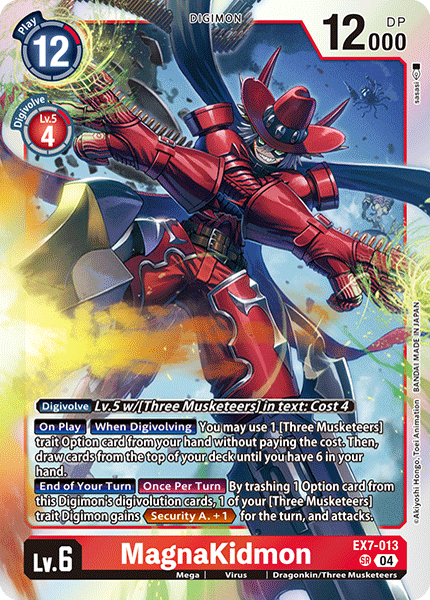 マグナキッドモン WINNER EX7-013 04)(WINNER/illus:NakanoHaito)マグナキッドモン【SR】{EX7-013