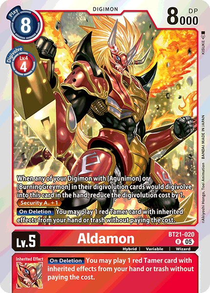 Aldamon (BT21-020) | DigimonCardGame Wiki | Fandom