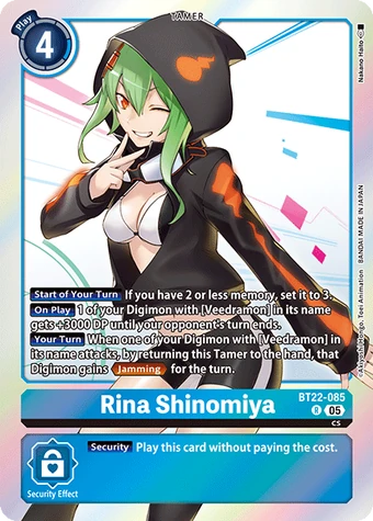 Rina Shinomiya (BT22-085) | DigimonCardGame Wiki | Fandom