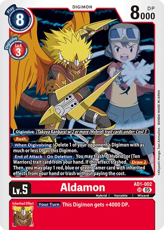 Aldamon (AD1-002) | DigimonCardGame Wiki | Fandom