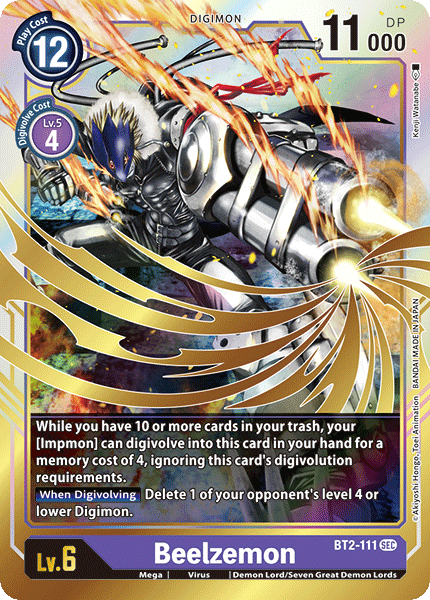 Beelzemon (BT2-111) | DigimonCardGame Wiki | Fandom Beelzemon (BT2-111) | DigimonCardGame Wiki | Fandom