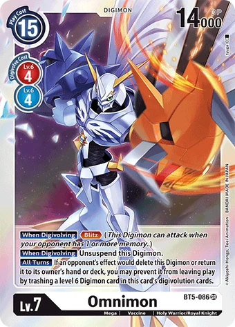 Omnimon (BT5-086) | DigimonCardGame Wiki | Fandom Omnimon (BT5-086) | DigimonCardGame Wiki | Fandom