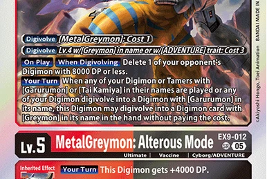 digimon card game blitzgreymon Digimon Card Game - EX04 - Alternative Being - BlitzGreymon