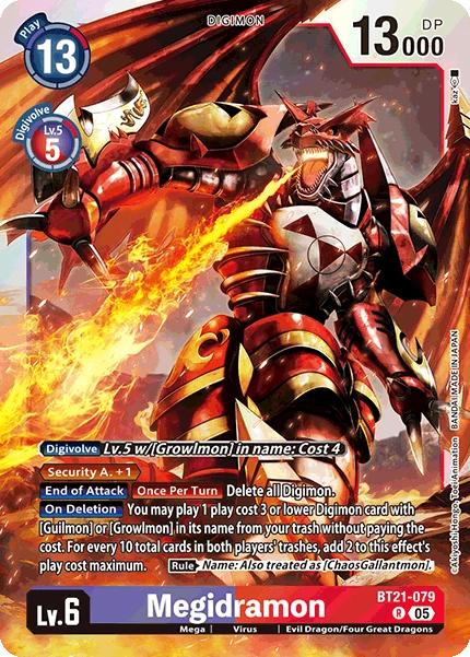 Megidramon (BT21-079) | DigimonCardGame Wiki | Fandom
