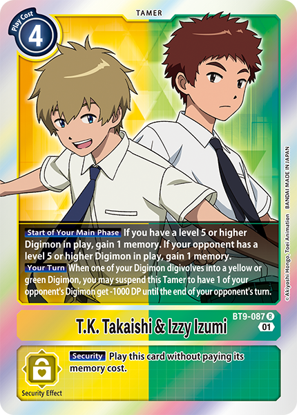 T.K. Takaishi & Izzy Izumi (BT9-087) | DigimonCardGame Wiki