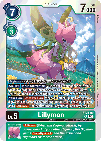 本物品質の Lillymon (ST21-09) | DigimonCardGame Wiki | Fandom デジモンカードゲーム
