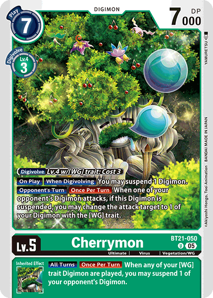 Cherrymon (BT21-050) | DigimonCardGame Wiki | Fandom