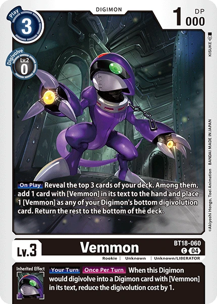 Vemmon (BT18-060) | DigimonCardGame Wiki | Fandom